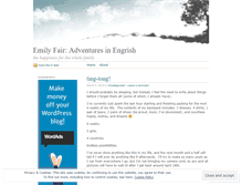 Tablet Screenshot of emilyfair.wordpress.com