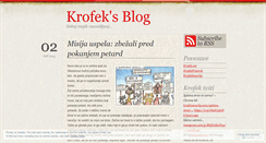 Desktop Screenshot of krofek.wordpress.com