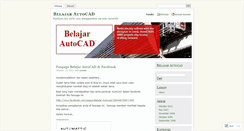 Desktop Screenshot of belajarautocad.wordpress.com