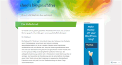 Desktop Screenshot of blogmichfrei.wordpress.com