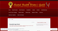 Desktop Screenshot of mentalhealthwritersguild.wordpress.com