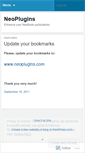 Mobile Screenshot of neoplugins.wordpress.com