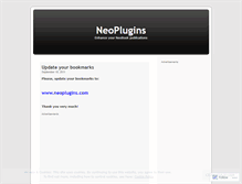 Tablet Screenshot of neoplugins.wordpress.com
