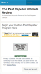 Mobile Screenshot of pestrepellerultimatereview.wordpress.com