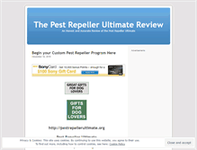 Tablet Screenshot of pestrepellerultimatereview.wordpress.com