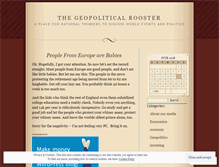 Tablet Screenshot of geopoliticalrooster.wordpress.com