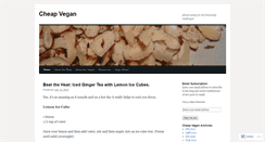 Desktop Screenshot of cheapvegan.wordpress.com