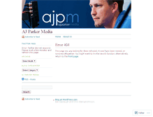 Tablet Screenshot of ajparkermedia.wordpress.com