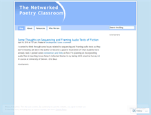 Tablet Screenshot of networkedpoetry.wordpress.com