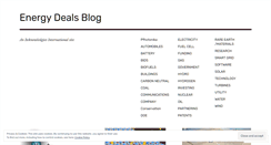 Desktop Screenshot of energydeals.wordpress.com