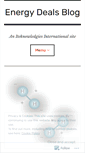 Mobile Screenshot of energydeals.wordpress.com