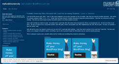 Desktop Screenshot of myfranklinuniversity.wordpress.com