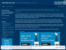 Tablet Screenshot of myfranklinuniversity.wordpress.com