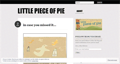 Desktop Screenshot of littlepieceofpie.wordpress.com