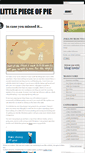 Mobile Screenshot of littlepieceofpie.wordpress.com
