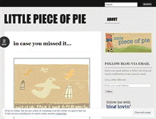 Tablet Screenshot of littlepieceofpie.wordpress.com