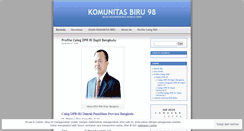 Desktop Screenshot of komunitasbiru98.wordpress.com