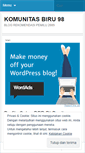 Mobile Screenshot of komunitasbiru98.wordpress.com