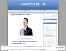 Tablet Screenshot of komunitasbiru98.wordpress.com