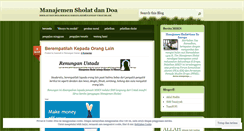 Desktop Screenshot of manajemensholat.wordpress.com