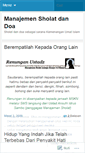 Mobile Screenshot of manajemensholat.wordpress.com