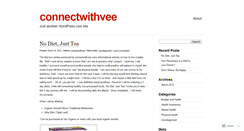 Desktop Screenshot of connectwithvee.wordpress.com