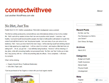 Tablet Screenshot of connectwithvee.wordpress.com