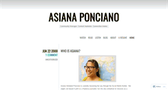 Desktop Screenshot of aaponciano.wordpress.com