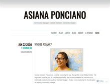 Tablet Screenshot of aaponciano.wordpress.com