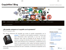 Tablet Screenshot of copylefties.wordpress.com