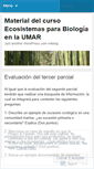 Mobile Screenshot of ecosistemasparabiologos.wordpress.com