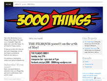 Tablet Screenshot of 3000things.wordpress.com