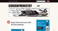 Desktop Screenshot of coverupministry.wordpress.com