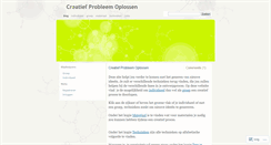 Desktop Screenshot of creatiefprobleemoplossen.wordpress.com