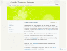 Tablet Screenshot of creatiefprobleemoplossen.wordpress.com