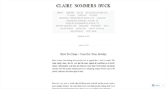 Desktop Screenshot of clairesommersbuck.wordpress.com