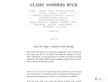 Tablet Screenshot of clairesommersbuck.wordpress.com