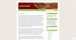 Desktop Screenshot of abrickshort.wordpress.com