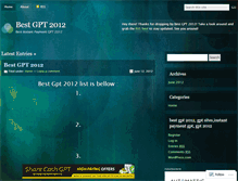 Tablet Screenshot of bestgpt2012.wordpress.com