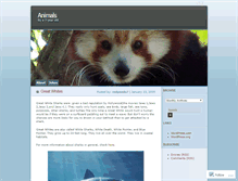 Tablet Screenshot of animalsilike.wordpress.com