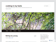 Tablet Screenshot of cookinginmyheels.wordpress.com