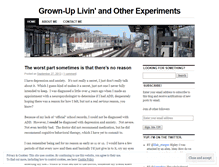 Tablet Screenshot of grownuplivin.wordpress.com