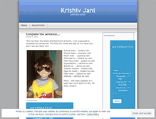 Tablet Screenshot of krishiv.wordpress.com