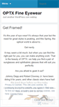 Mobile Screenshot of optxfineeyewear.wordpress.com