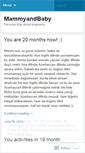 Mobile Screenshot of mammyandbaby.wordpress.com