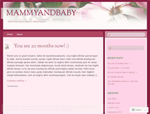 Tablet Screenshot of mammyandbaby.wordpress.com