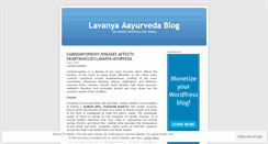 Desktop Screenshot of lavanyaayurveda.wordpress.com