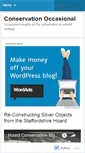 Mobile Screenshot of conservationoccasional.wordpress.com