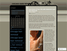 Tablet Screenshot of chicagohairremoval.wordpress.com