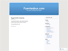 Tablet Screenshot of afuentes.wordpress.com